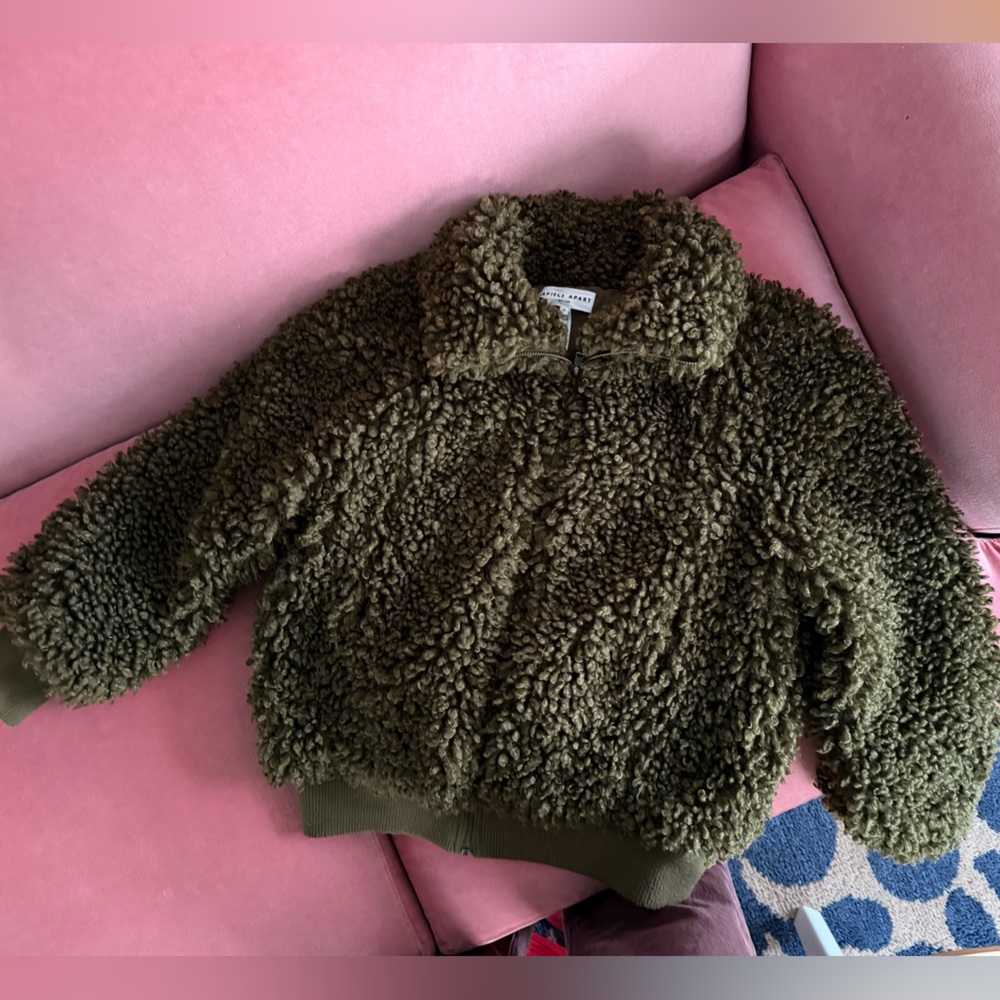 Apiece Apart Olive teddy Sherpa squishy SO cozy Jacket womens medium